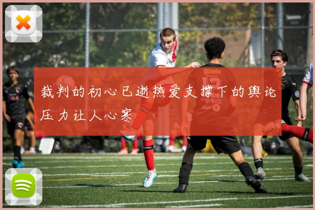 裁判的初心已逝热爱支撑下的舆论压力让人心寒